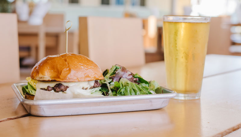 tuna burger patty melt, valley swim club