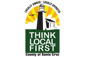 think local first santa cruz logo