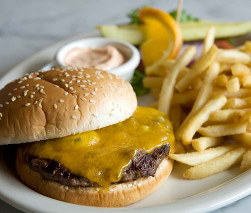 Fentons Creamery & Restaurant burger
