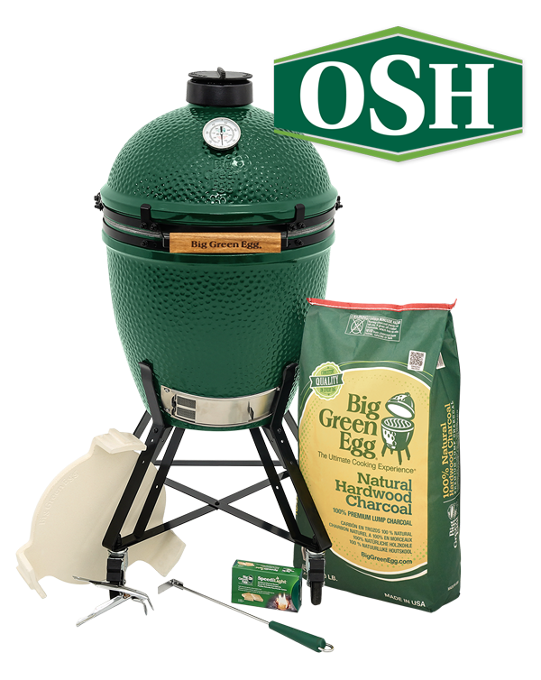 Download the official app and check in at participating restaurants for your chance to win a $1,500 Big Green Egg® grill and accessory kit from Outdoor Supply Hardware!