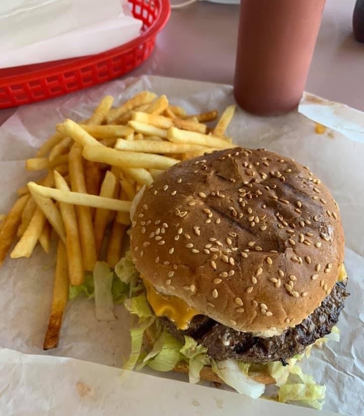 o'henry's donuts cheeseburger